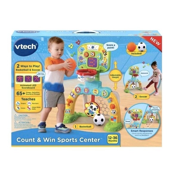 vtech Other - New VTech Count & Win Sports Center with Basketball and Soccer Ball Kids Play